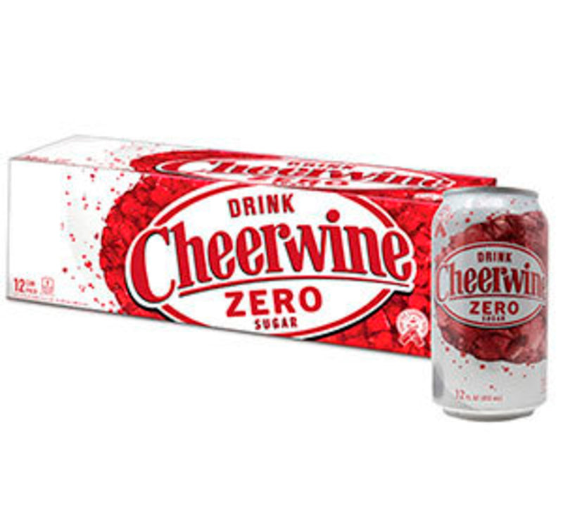Cheerwine, The South's Unique Cherry Soft Drink Since 1917, 12-Pack Case 12 fl. oz. Cans