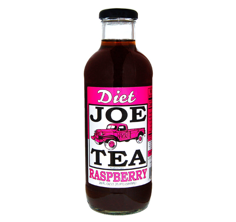 Joe Tea Diet Raspberry Tea, 12-Pack 20 fl. oz. Glass Bottles