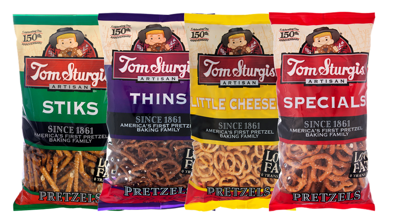 Tom Sturgis Stiks, Thins, Little Cheesers & Specials Pretzels Variety 4-Pack