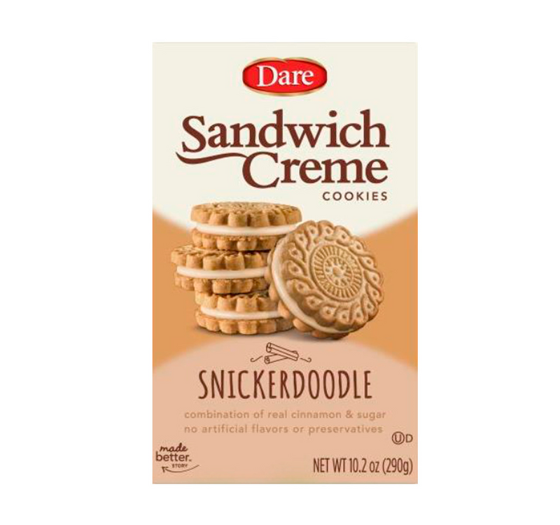 Dare Snickerdoodle Sandwich Creme Cookies, 3-Pack 10.2 oz. Boxes