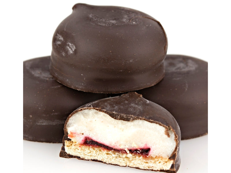 Dare Whippet Pure Chocolate Marshmallow Cookies: Original & Raspberry Variety 4-Pack