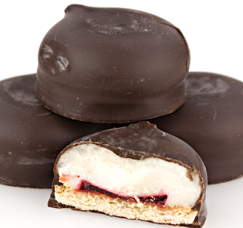 Dare Whippet Pure Chocolate Marshmallow Cookies: Raspberry 4-Pack 8.8 oz Boxes