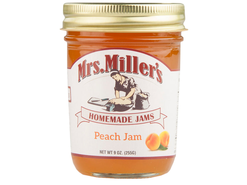 Mrs. Miller's Homemade Peach Jam, 2-Pack 9 oz. Jars