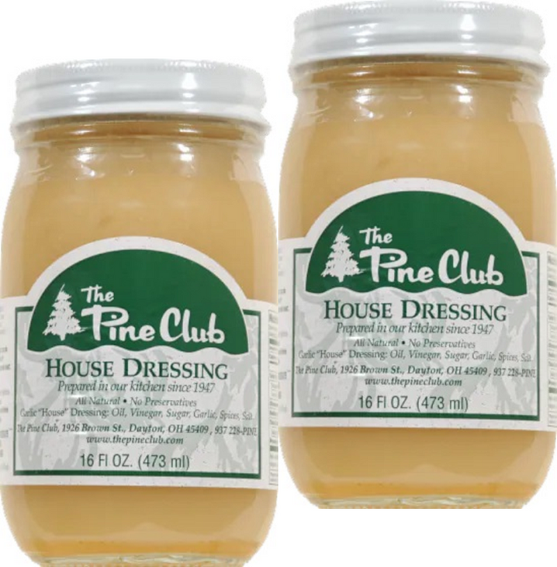 The Pine Club House Salad Dressing, A Dayton Institution, 2-Pack 16 fl. oz. Jars