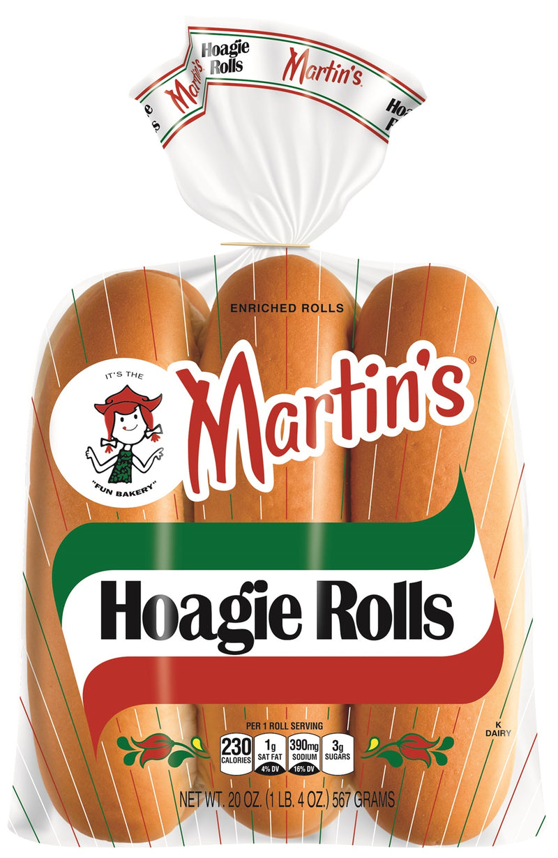 Martin's Famous Pastry Hoagie Rolls, 6-Count, 3 Bags