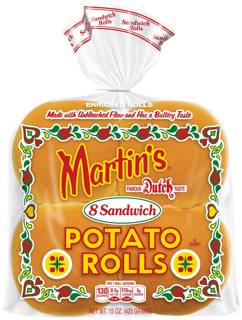 Martin's Famous Pastry Potato Sandwich Rolls, 4 Bags