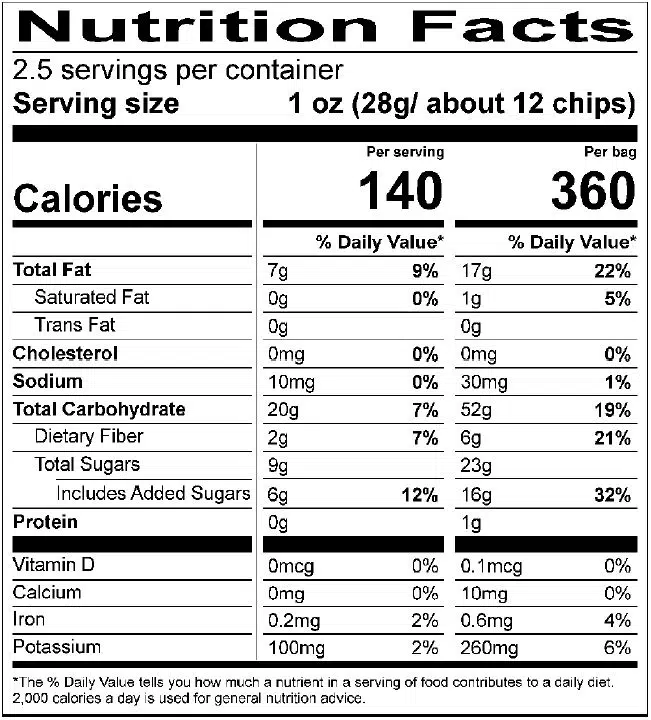 Seneca Foods Crispy Sour Apple Chips, 6-Pack 2.5 oz. Bags
