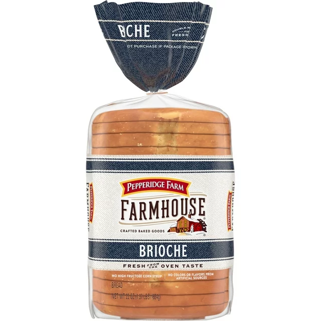 Pepperidge Farm Farmhouse Brioche Bread, 22 oz. Loaves 5391