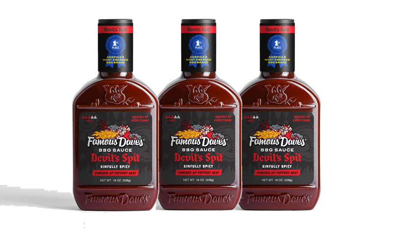 Famous Dave's Devil's Spit Sinfully Spicy BBQ Sauce, 3-Pack 20 oz. Bottles