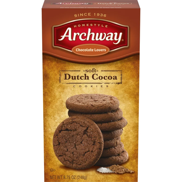 Archway Chocolate Lovers Soft Dutch Cocoa Cookies, 8.75 oz. Box