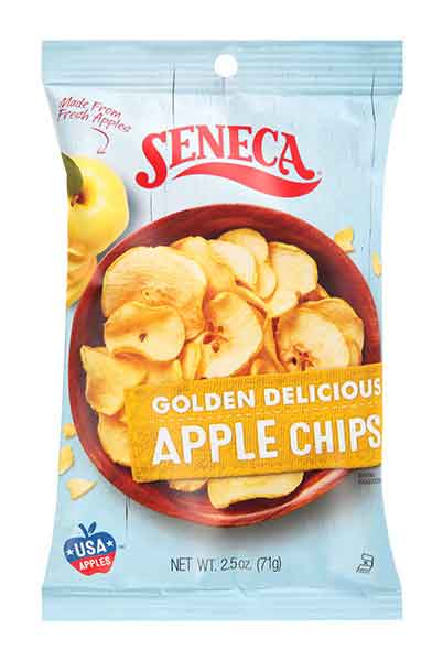 Seneca Foods Golden Delicious Apple Chips,  6-Pack 2.5 Bags