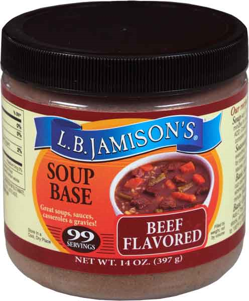 L.B. Jamison's Beef Flavored Soup Base, 2-Pack 14 oz. Jars