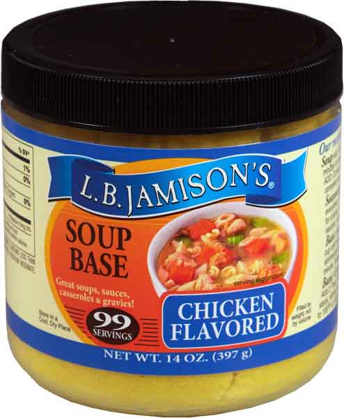 L.B. Jamison's Chicken Flavored Soup Base, 2-Pack 14 oz. Jars