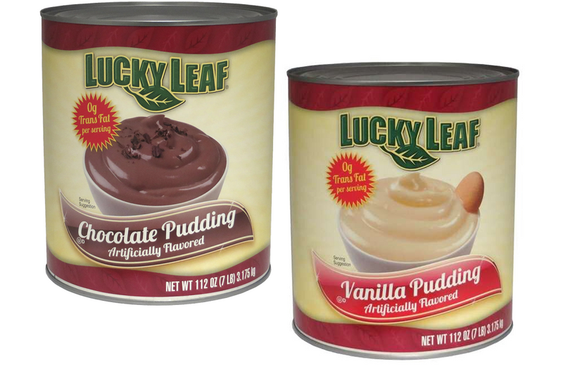 Lucky Leaf Ready To Use Premium Pudding, Variety 2-Pack 7 lb (112 oz.)