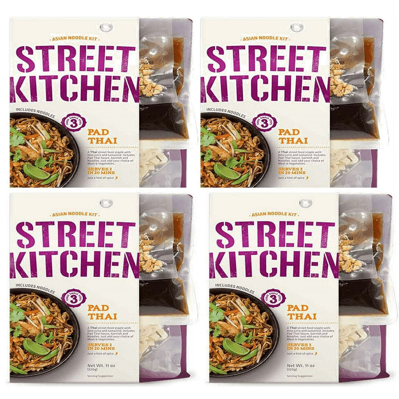 Street Kitchen Traditional Pad Thai Noodle Kit, 4-Pack 11 oz. Package