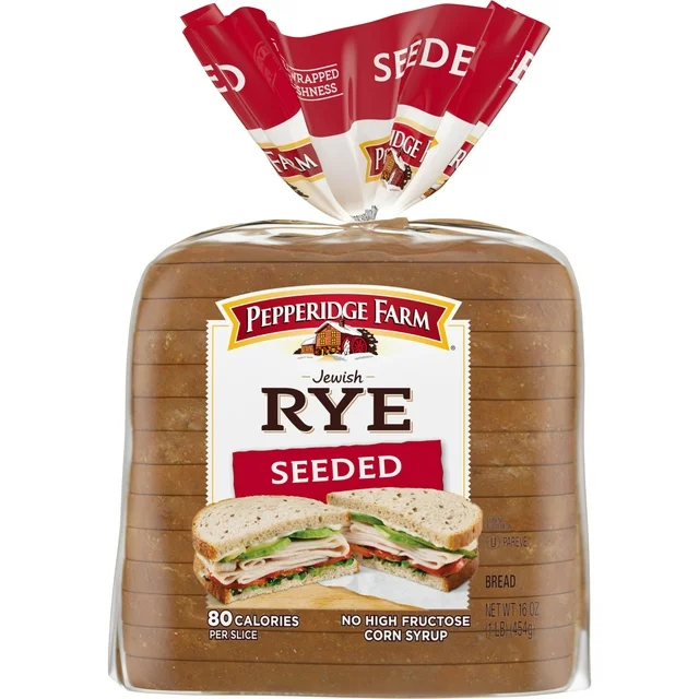 Pepperidge Farm Seeded Jewish Rye Bread, 16 oz. Loaves 7120