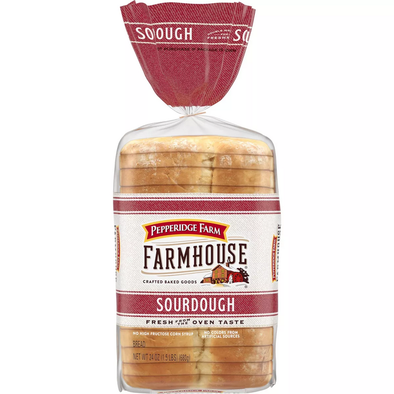 Pepperidge Farm Farmhouse Sourdough Bread, 24 oz. Loaves 7467