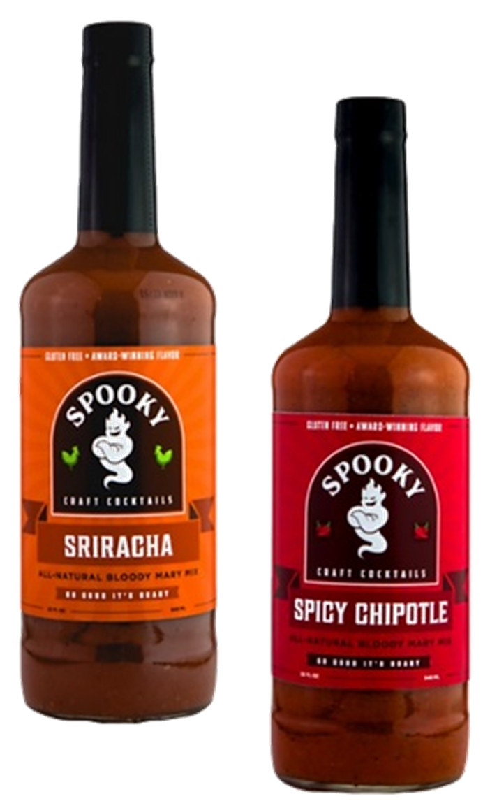 Spooky Craft Cocktails Flavored Bloody Mary Mix, Variety 2-Pack 32 fl. oz. Bottles