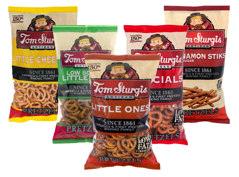 Tom Sturgis Pretzels: Little Ones, Low Sodium Little Ones, Specials, Little Cheesers & Cinnamon Stiks Variety 5-Pack