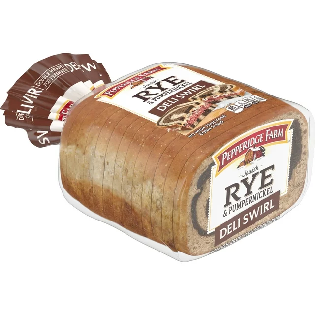 Pepperidge Farm Jewish Rye & Pumpernickel Deli Swirl Bread, 16 oz. Loaves 7009