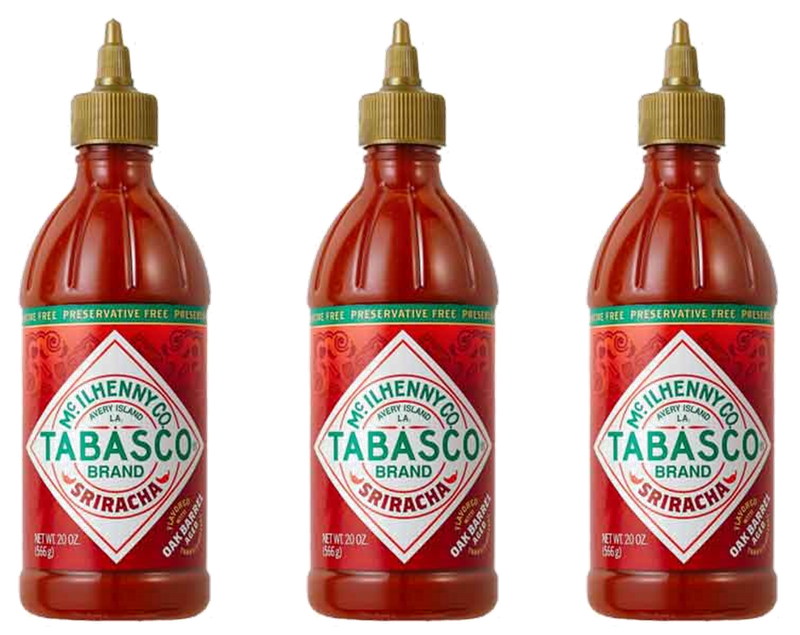 Tabasco Brand Sriracha Sauce, 3-Pack 20 fl. oz. Squeeze Bottles
