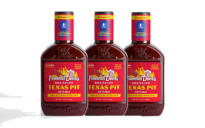 Famous Dave's Texas Pit Big n' Bold BBQ Sauce, 3-Pack 19 oz. Bottles