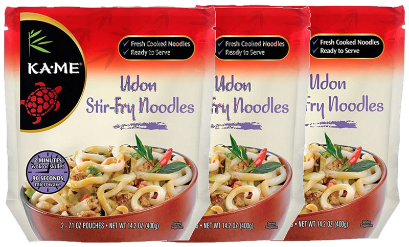 Ka-Me Stir Fry Fresh Cooked Ready-To-Serve Noodles, 3-Pack 14.2 oz. Bags
