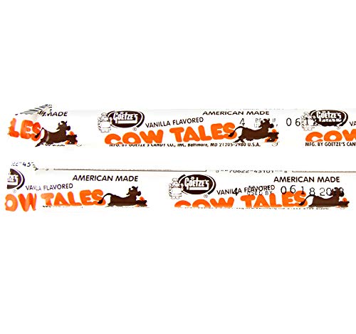 Goetze's Classic Cow Tales Caramel Candy: Vanilla- 36 Count Box