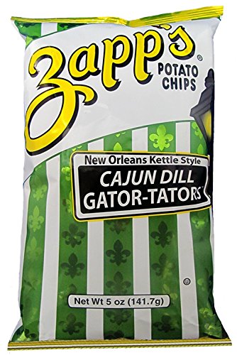 Zapp's Kettle Style Potato Chips - Cajun Dill Flavor - 5 Oz. (8 Bags)