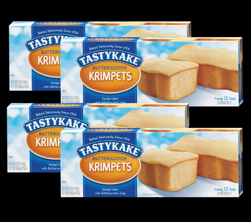 Tastykake Butterscotch Krimpets Family Size 4- Pack- A Philadelphia Baking Institution