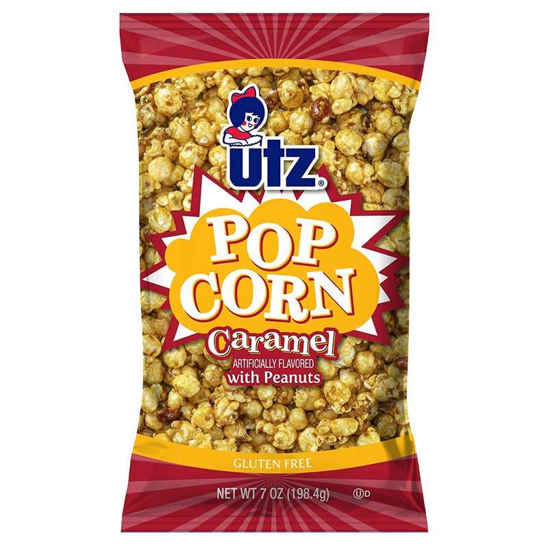 Utz Caramel Popcorn With Peanuts 7 oz. Bag (6 Bags)
