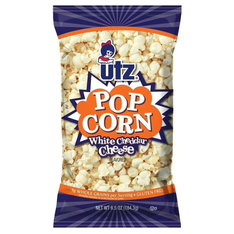 Utz Quality Foods White Cheddar Popcorn 6.5 oz. Bag (8 Bags)