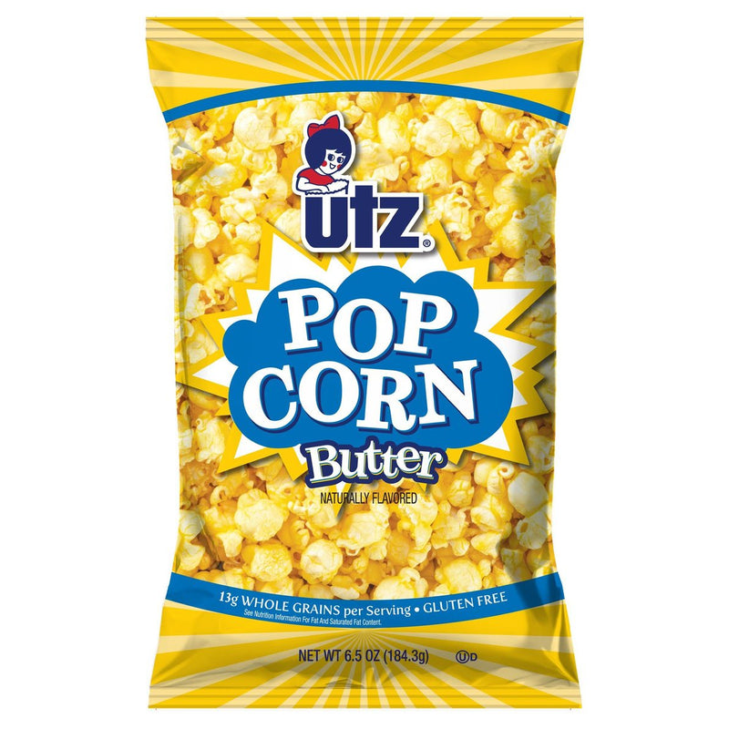 Utz Quality Foods Butter Popcorn 6.5 oz. Bag (6 Bags)