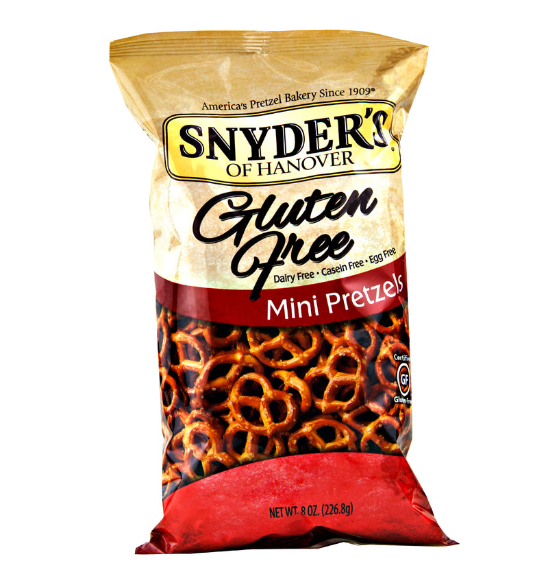 Snyder's of Hanover Certified Gluten Free Minis Pretzels- Four 8 oz. Bags