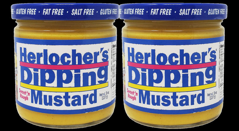 Herlocher's Dipping Mustard, Two 8 oz. Jars