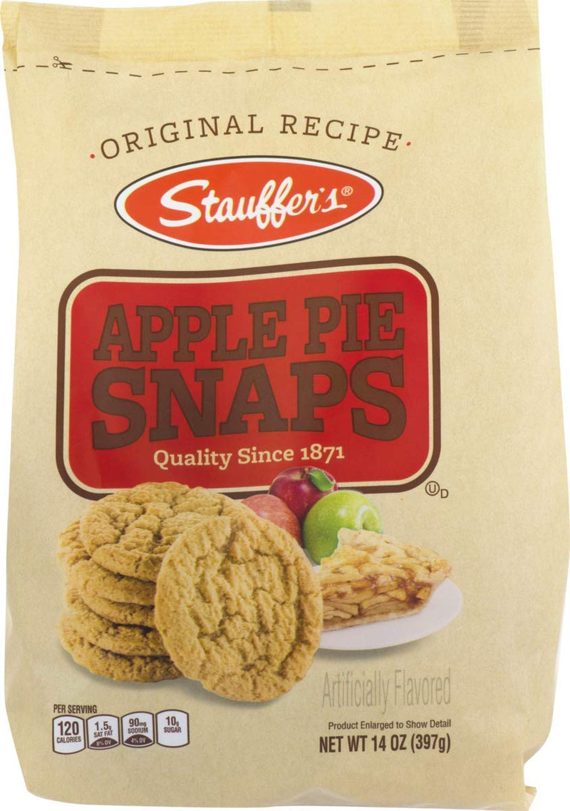 Stauffer's Cookies Apple Pie Snaps, Four 14 oz. Bags