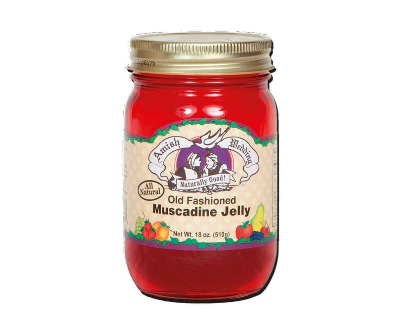 Amish Wedding Old Fashioned Muscadine Grape Jelly, TWO 18 oz. Jars