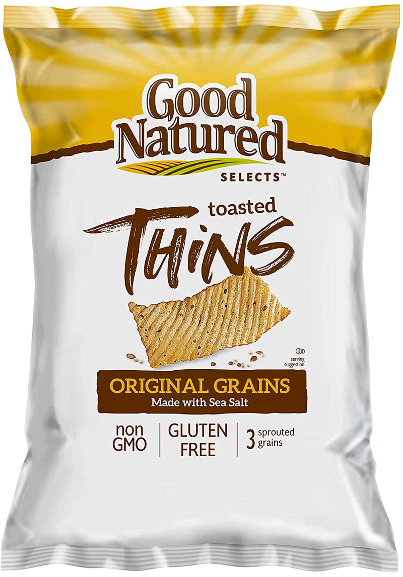Good Natured Selects Gluten Free Baked Thins (Multi Grain Sea Salt 7.5 oz., 4 Bags)