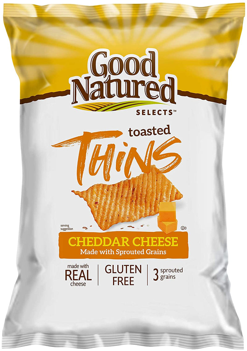 Good Natured Selects Gluten Free Baked Thins (Multi Grain Cheddar 7.5 oz., 4 Bags)