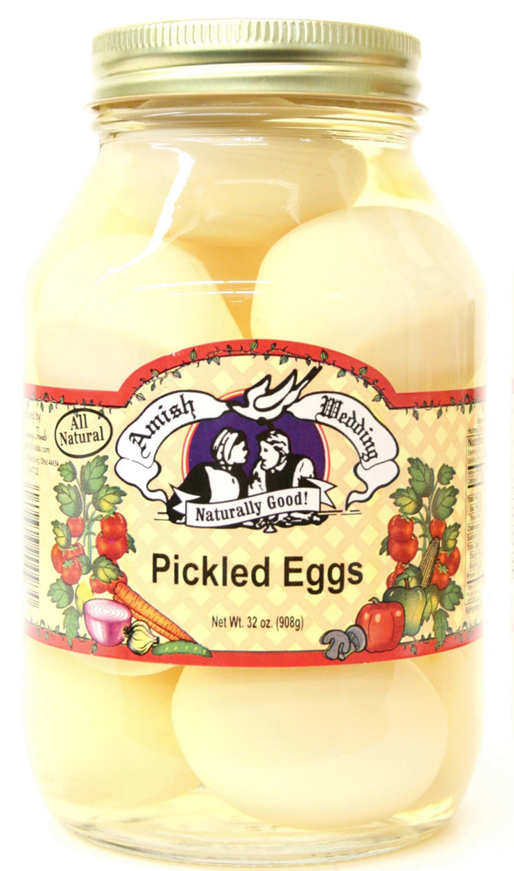 Amish Wedding Foods Pickled Eggs, 2-Pack 32 oz. Jars