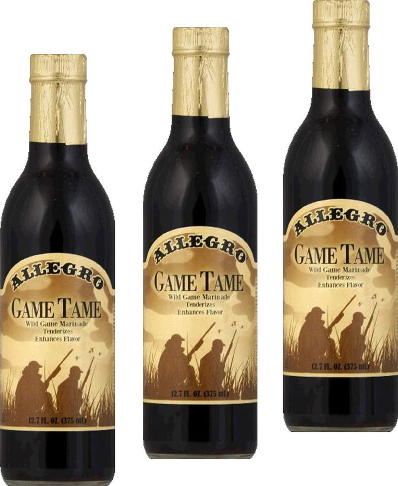 Allegro Game Tame Wild Game Marinade, Three 12.7 fl. oz. Bottles