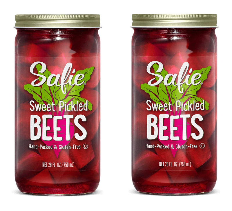 Safie Foods Sweet Pickled Beets, 2-Pack, 26 oz. Jars (Sweet Pickled Beets)