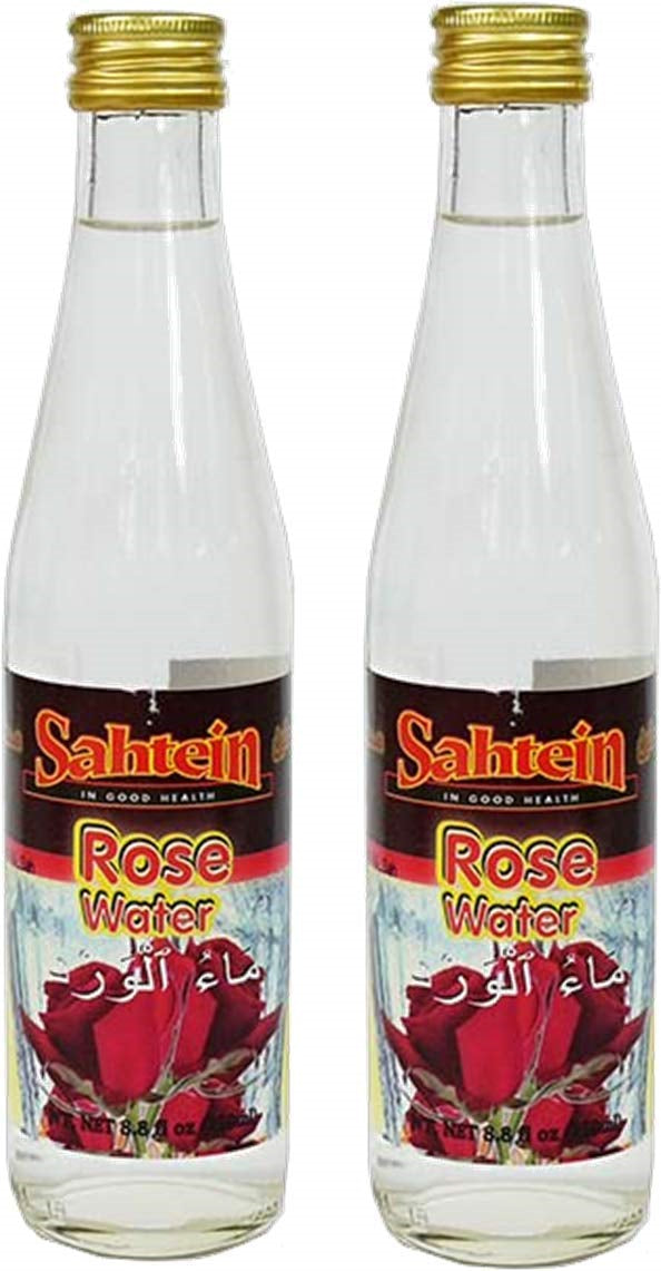 Sahtein Brand Bottled Rose Water, TWO 8.8 fl. oz. (250ml) Bottles
