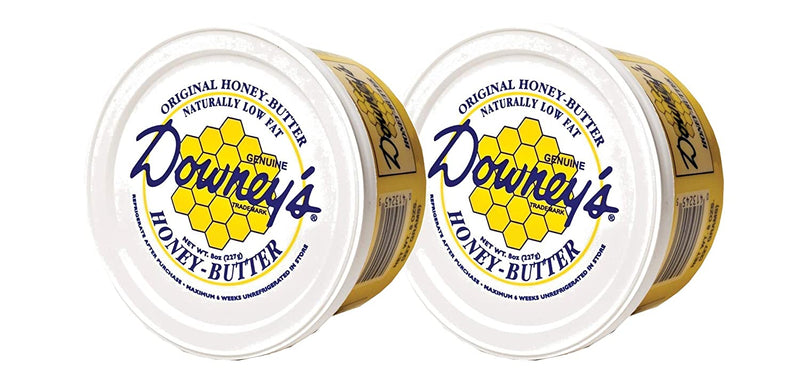Downey's Genuine Honey Butter, Naturally Low Fat, 2-Pack 8 oz. Tubs