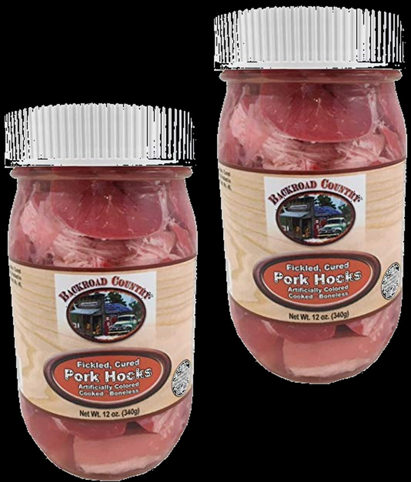 Backroad Country Pickled Cured Pork Hocks, 2-Pack 12 oz. PET Jars