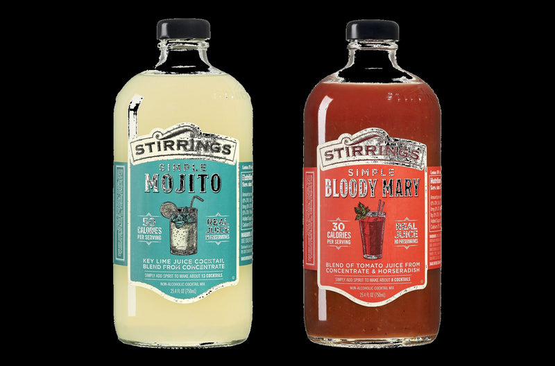 Stirrings Simple Mojito & Simple Bloody Mary Non-Alcoholic Cocktail Mix Variety 2-Pack 25.4 fl. oz. (750ml) Bottles