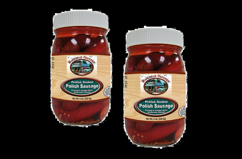Backroad Country Pickled Smoked Polish Sausage, 2-Pack  8 oz. PET Jars