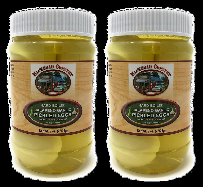 Backroad Country Jalapeno Garlic Pickled Eggs, 2-Pack 9 oz. PET Jars