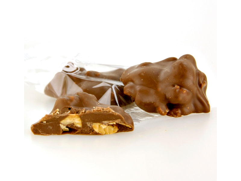 Giannios Candy Company Individually Wrapped Milk Chocolate Peanut Clusters, Bulk 10 lb. Box