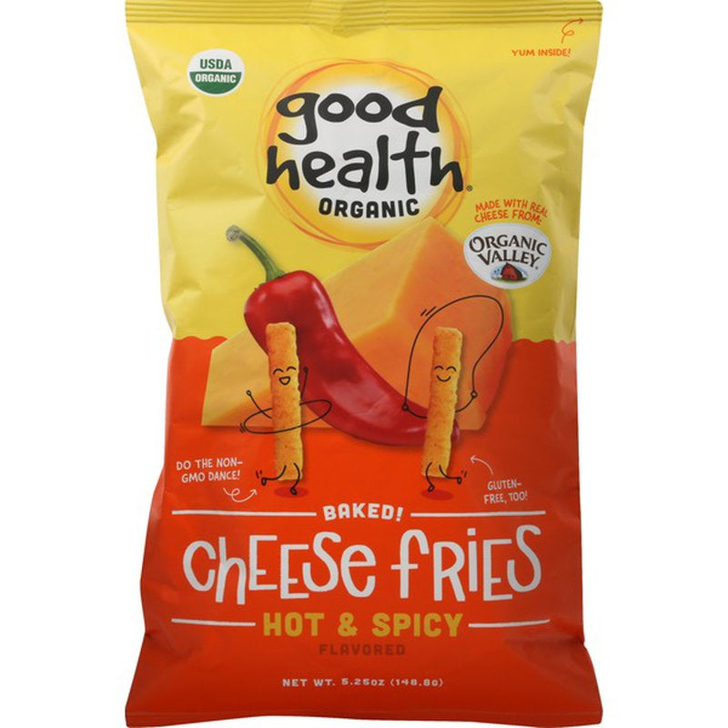 Good Health Organic Baked Hot & Spicy Cheese Fries- 6-Pack 5.5 oz. Bags